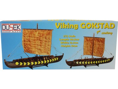 Dušek Vikingská loď Gokstad 1:72 kit