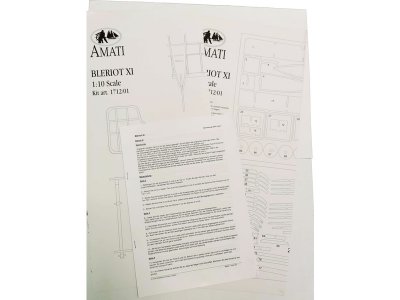AMATI Bleriot XI 1909 1:10 kit