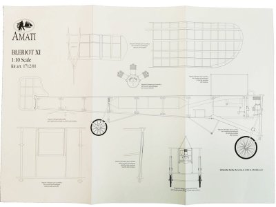 AMATI Bleriot XI 1909 1:10 kit