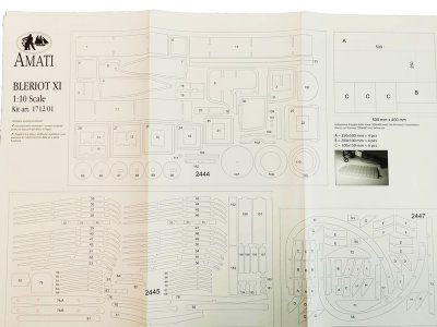 AMATI Bleriot XI 1909 1:10 kit