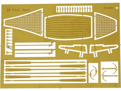 Vanguard Models Jolle člun 22" 1:64 kit