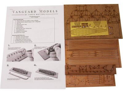 Vanguard Models Barge člun 32" 1:64 kit