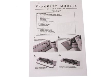 Vanguard Models Barge člun 32" 1:64 kit