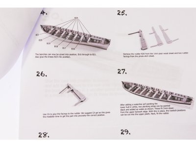 Vanguard Models Barge člun 32" 1:64 kit