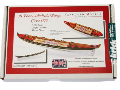 Vanguard Models admirálský člun 36" 1:64 kit
