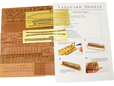 Vanguard Models admirálský člun 36" 1:64 kit