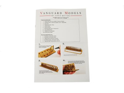 Vanguard Models admirálský člun 36" 1:64 kit