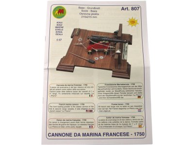 Mantua Model Francouzský kanón 1:17 kit