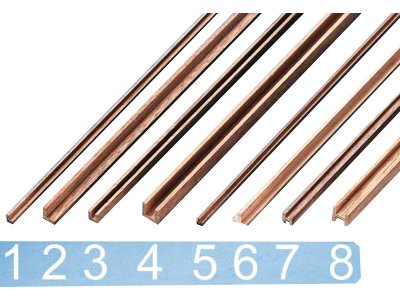 Krick Lišta ořech profil U 3x3x500(2)