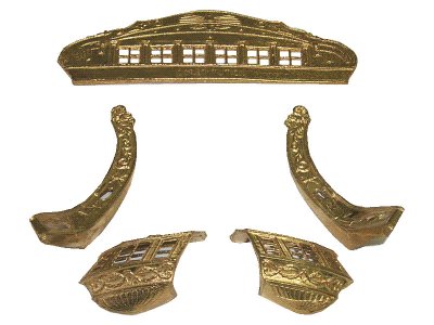 Mantua Model Mosazné díly: USS Constitution