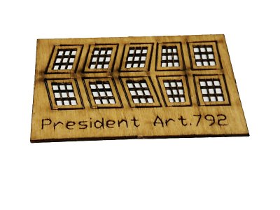 Mantua Model Gravírované díly dřevo: President