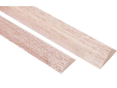 Krick Lišta trojúhelníková balsa 10x10mm 1m