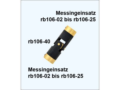 Raboesch vložka spojky 106-40 mosaz 5.0mm