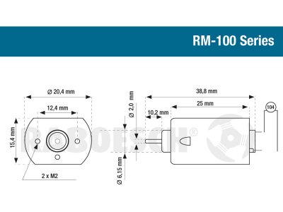 Raboesch motor stejnosměrný Blue RM-130 12V