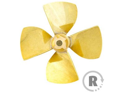 Raboesch lodní šroub tř.149 40mm M4 4-listý pravý