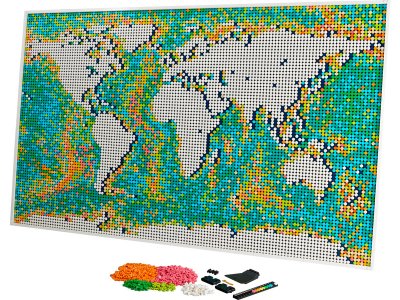 LEGO ART - Mapa světa