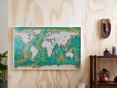 LEGO ART - Mapa světa