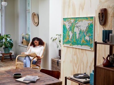 LEGO ART - Mapa světa