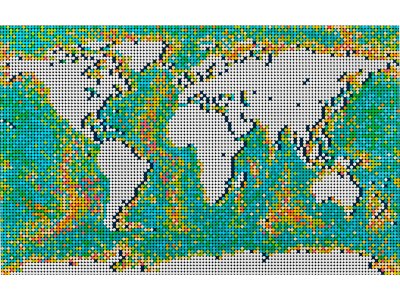 LEGO ART - Mapa světa