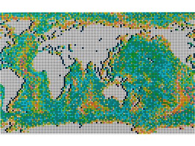 LEGO ART - Mapa světa