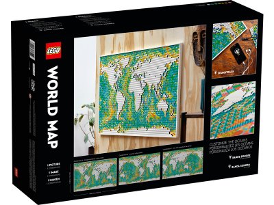 LEGO ART - Mapa světa