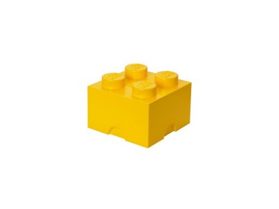 LEGO úložný box 250x250x180mm - žlutý