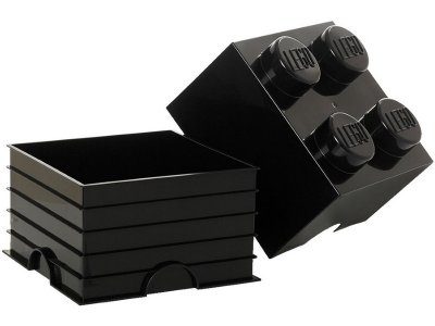 LEGO úložný box 250x250x180mm - žlutý