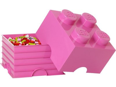 LEGO úložný box 250x250x180mm - žlutý