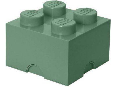 LEGO úložný box 250x250x180mm - army zelená