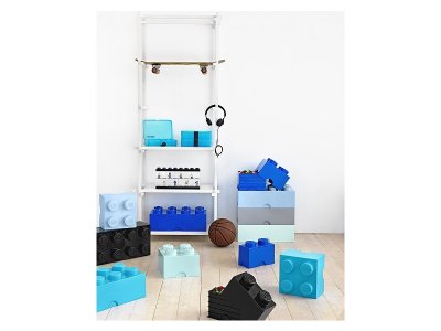 LEGO úložný box 250x500x180mm - aqua