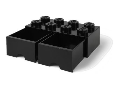 LEGO úložný box s šuplíky 250x500x180mm - bílý