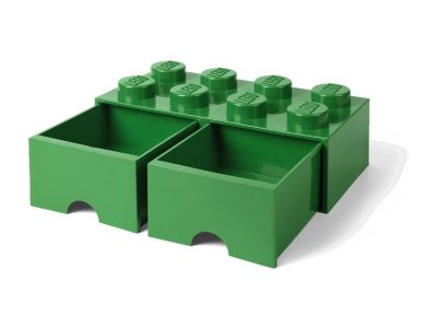 LEGO úložný box s šuplíky 250x500x180mm - bílý