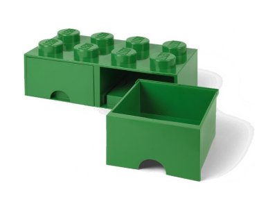 LEGO úložný box s šuplíky 250x500x180mm - bílý