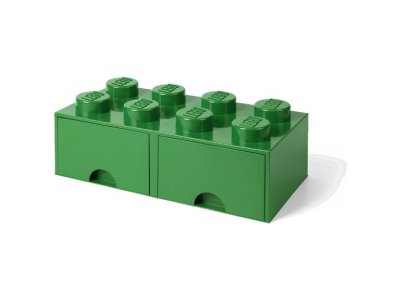 LEGO úložný box s šuplíky 250x500x180mm - bílý