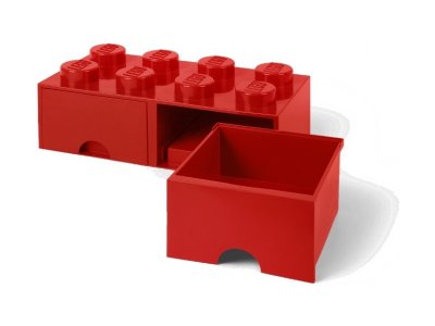 LEGO úložný box s šuplíky 250x500x180mm - bílý