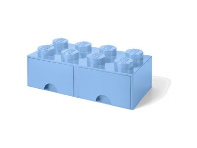 LEGO úložný box s šuplíky 250x500x180mm - bílý