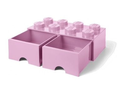 LEGO úložný box s šuplíky 250x500x180mm - bílý