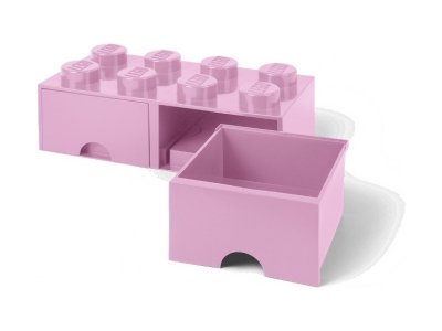 LEGO úložný box s šuplíky 250x500x180mm - bílý