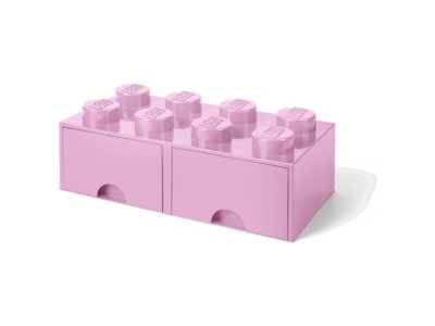 LEGO úložný box s šuplíky 250x500x180mm - bílý