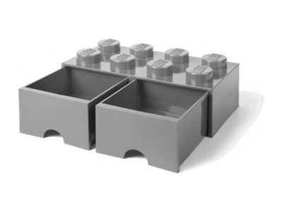 LEGO úložný box s šuplíky 250x500x180mm - bílý