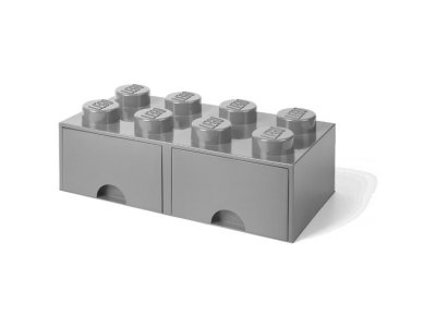 LEGO úložný box s šuplíky 250x500x180mm - bílý