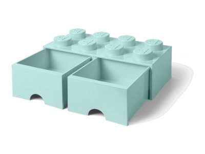 LEGO úložný box s šuplíky 250x500x180mm - bílý