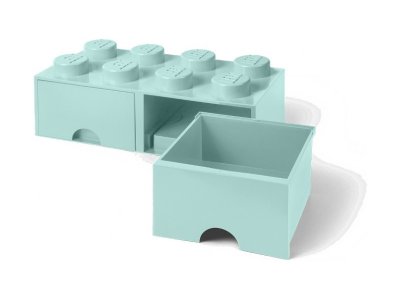 LEGO úložný box s šuplíky 250x500x180mm - bílý