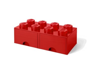 LEGO úložný box s šuplíky 250x500x180mm - bílý