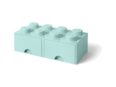 LEGO úložný box s šuplíky 250x500x180mm - bílý