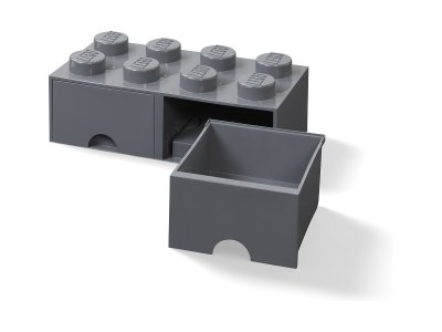 LEGO úložný box s šuplíky 250x500x180mm - bílý