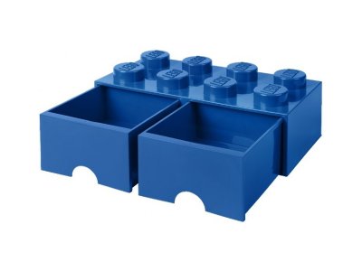 LEGO úložný box s šuplíky 250x500x180mm - bílý