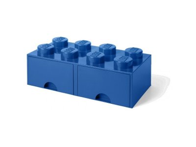 LEGO úložný box s šuplíky 250x500x180mm - bílý
