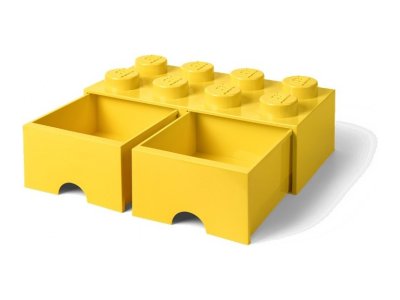 LEGO úložný box s šuplíky 250x500x180mm - bílý