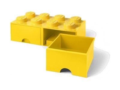 LEGO úložný box s šuplíky 250x500x180mm - bílý